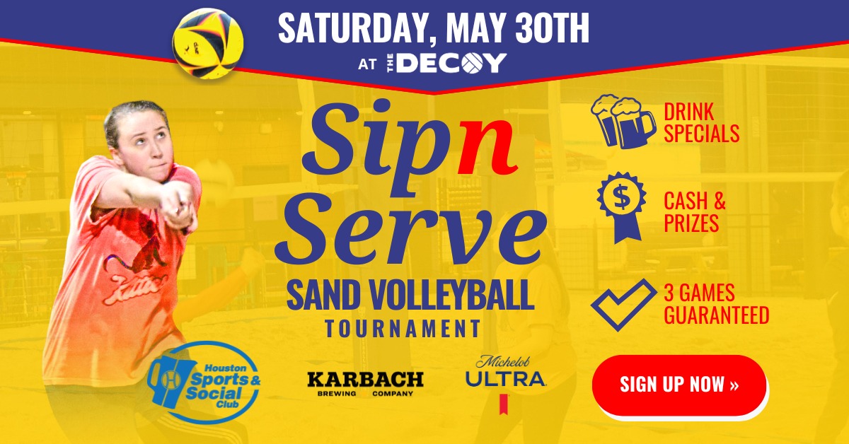 Sip and Serve Sand Volleyball Tournament