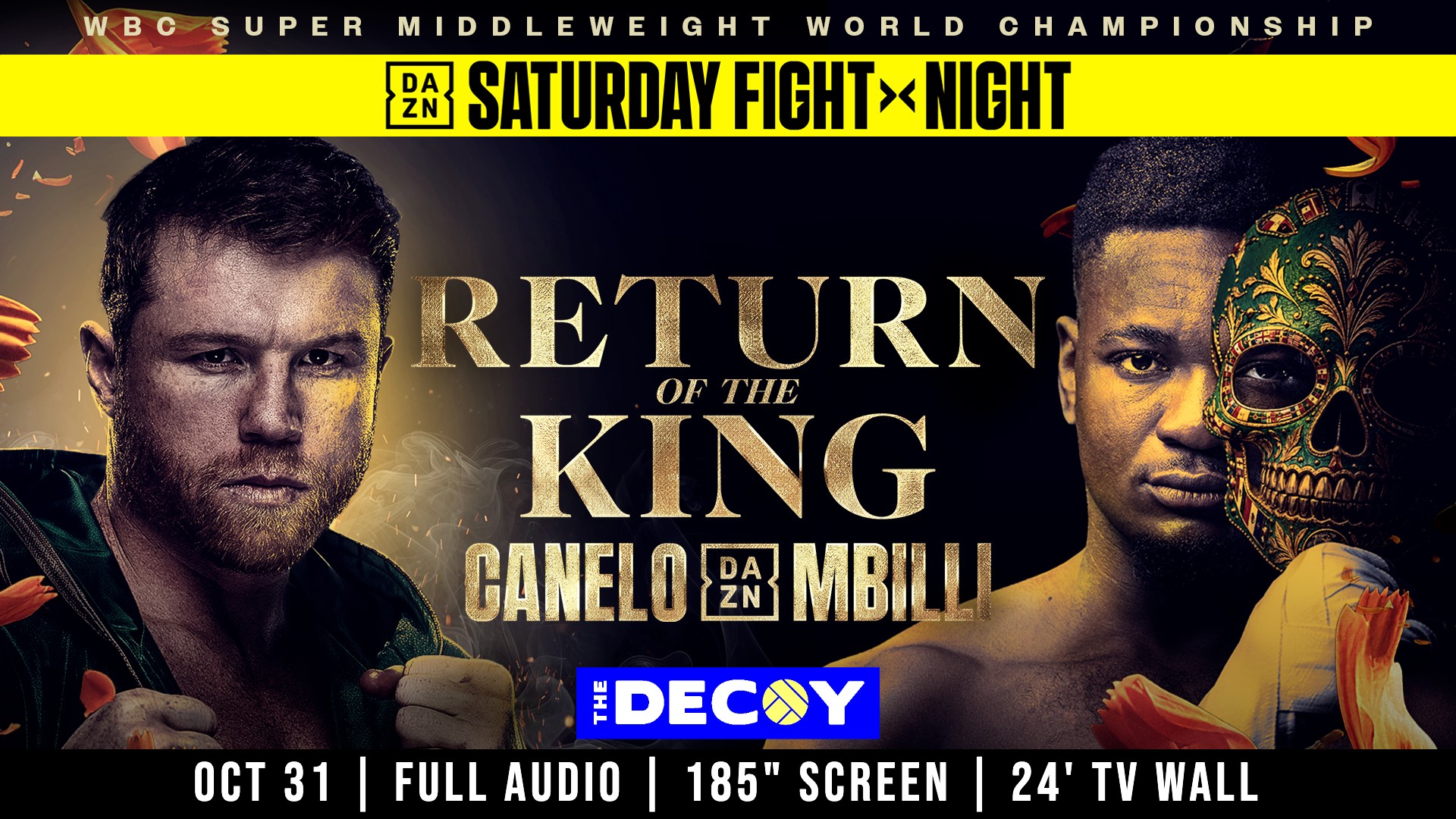 Canelo vs. Mbilli at The Decoy on October 31, 2026