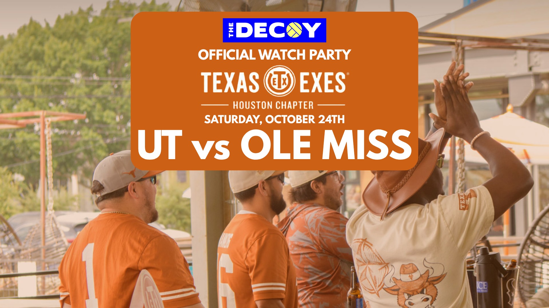 Texas Exes Official Watch Party: UT vs Ole Miss at The Decoy on October 24, 2026